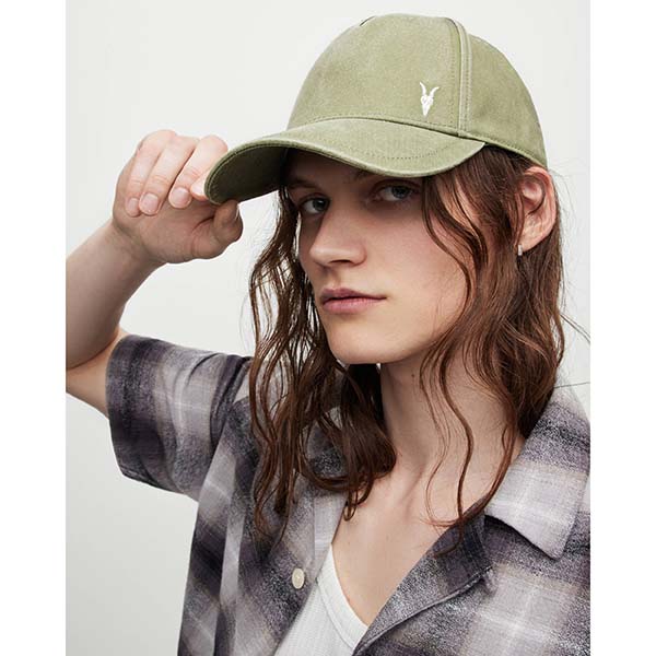 Allsaints Australia Mens Fen Baseball Cap Khaki AU96-524